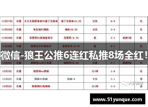 微信-狼王公推6连红私推8场全红!